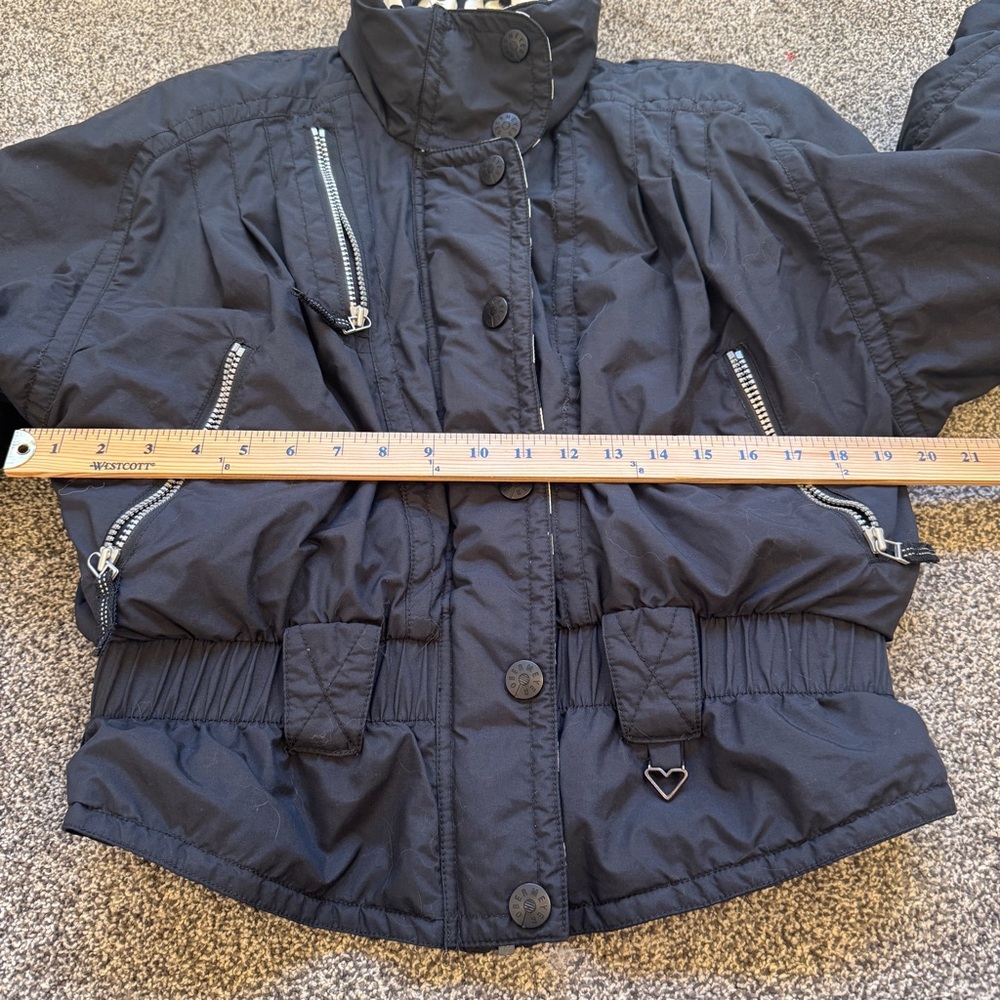 Obermeyer Ski Jacket | Vintage Zip Up Winter Puffy Coat Medium 80s Size 12 - Picture 11 of 13